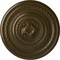 Ekena Millwork Pearl Ceiling Medallion (Fits Canopies up to 1 7/8"), Hand-Painted Brass, 26 1/4"OD x 1 1/2"P CM26PEBRS - alternate 1